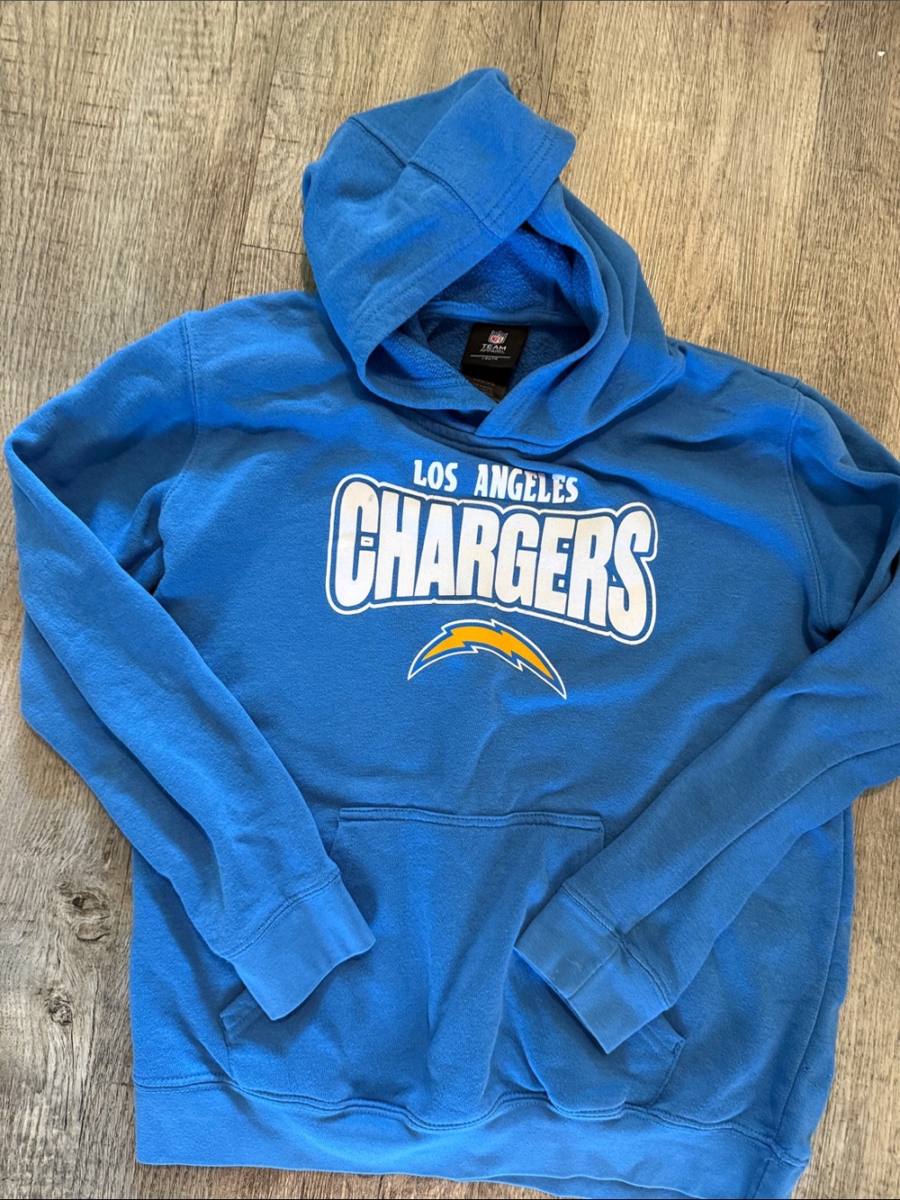 NFL Los Angeles Chargers Royal Blue Hooded Sweatshirt with Logo